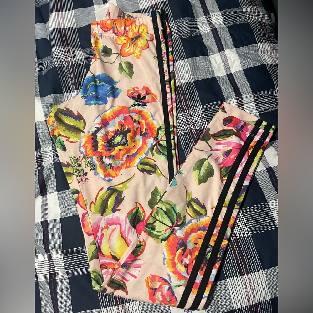 Adidas Women's Floral Leggings - Multicolor
